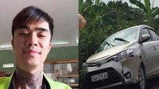 Nghi can Vũ Viết Tuân và chiếc taxi thời điểm được tìm thấ