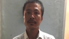 Đối tượng Khổng Minh Trí tại cơ quan công an. Ảnh: PLO.