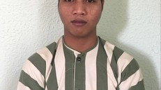 Đối tượng Siu Đet tại cơ quan công an. Ảnh B.N