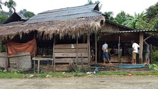 Ngôi nhà của anh Hùng - nơi xảy ra vụ việc ẩu đả. 