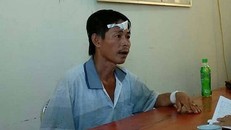 Trần Đức Lân tại cơ quan công an (ảnh DT)