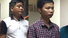 Từ trái qua phải: Nguyễn Ðức Trường, Nguyễn Văn Sơn, Dương Văn Phương, Dương Tuấn Anh.