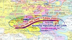 Bản đồ Khu đô thị mới Nam thành phố. Ảnh: Ban quản lý khu Nam.