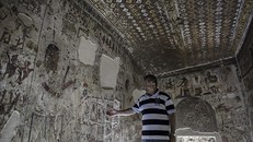 Một khu lăng mộ cổ của Ai Cập. Ảnh: EPA.