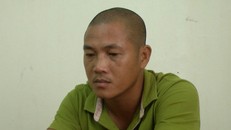 Đối tượng Dương Văn Tuyến tại cơ quan điều tra.