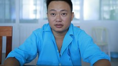 Anh Vạn chia sẻ với phóng viên trước khi xuất viện về quê. 