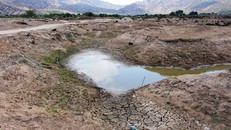 Các hồ chứa nước thủy lợi ở Ninh Thuận đang dần cạn trơ đáy