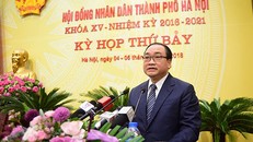 Bí thư Thành ủy Hà Nội Hoàng Trung Hải phát biểu tại kỳ họp thứ 7 HĐND TP.Hà Nội khóa XV