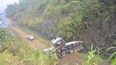 Hiện trường xảy ra tai nạn. (Ảnh: Văn Dũng/TTXVN)