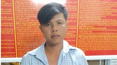 Nguyễn Thanh Giàu tại cơ quan công an.