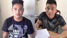 2 đối tượng Vinh và Tùng tại cơ quan điều tra