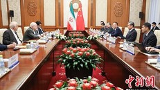 Hội đàm giữa Ngoại trưởng Trung Quốc Vương Nghị và Ngoại trưởng Iran Javad Zarif. Nguồn Mạng Tin tức TQ.