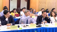 Các chuyên gia hàng đầu của quốc tế đóng góp nhiều ý kiến quý giá tại buổi toạ đàm. Ảnh:VGP/Huy Thắng.