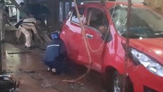 Hiện trường vụ tai nạn.