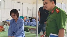 Cơ quan công an đến bệnh viện lấy lời khai của nạn nhân.