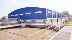 Bể chứa nước sạch của Nhà máy nước BOO Thủ Đức 3 với công nghệ xử lý tiên tiến.