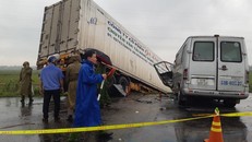 Hiện trường vụ tai nạn giao thông.