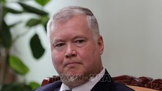 Đặc phái viên Mỹ về vấn đề Triều Tiên Stephen Biegun tại Seoul, Hàn Quốc ngày 28/6/2019. Ảnh: AFP/TTXVN