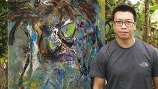 Những tác phẩm của hoạ sĩ Nguyễn Hiển mang đến cảm giác lạ lùng giữa những thái cực khác nhau 