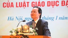 Bộ trưởng Bộ GD&ĐT Phùng Xuân Nhạ phát biểu tại hội nghị.