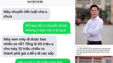 Hình ảnh tố Phó trưởng phòng Cảnh sát kinh tế tỉnh Cao Bằng có hành vi đòi tiền bảo kê xe được lan truyền trên mạng xã hội