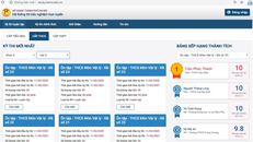 Giao diện ôn tập trực tuyến do Sở GD&ĐT cung cấp. Ảnh: Sở GD&ĐT Hà Nội