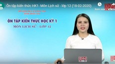 Dạy học trên truyền hình đặc biệt trong thời điểm học sinh nghỉ học phòng tránh dịch Covid-19 cần được nhân rộng. Ảnh: Chụp màn hình truyền hình Đồng Nai.
