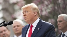 Tổng thống Mỹ Donald Trump tại cuộc họp báo ở Nhà Trắng ngày 13/3.