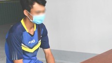 Thuận lúc vừa được đưa vào khu vực cách ly tập trung.