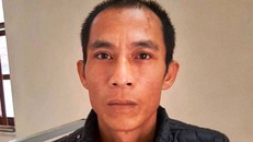 Đối tượng Trần Văn Sơn tại cơ quan công an