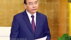 Thủ tướng Nguyễn Xuân Phúc phát biểu. (Ảnh: Thống Nhất/TTXVN)