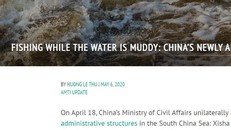 Bài viết của tiến sỹ Lê Thu Hường trên trang Sáng kiến minh bạch hàng hải châu Á (Ảnh chụp màn hình).