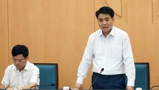 Chủ tịch UBND TP Hà Nội Nguyễn Đức Chung phát biểu kết luận buổi họp