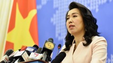 Người phát ngôn Bộ Ngoại giao Lê Thị Thu Hằng. 