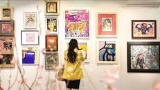 Tác phẩm được trưng bày tại triển lãm. 