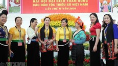 Các đại biểu dự Đại hội đại biểu toàn quốc các dân tộc thiểu số Việt Nam lần thứ II năm 2020.