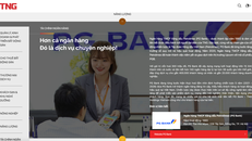 Hình ảnh của PG Bank xuất hiện trên website của Tập đoàn TNG