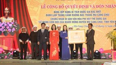 Ruộng bậc thang, Lễ mừng cơm trở thành di tích và di sản Quốc gia