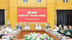 Tổng Bí thư Tô Lâm, Bí thư Quân ủy Trung ương và các đại biểu.
