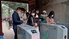 Hệ thống vé điện tử tại Văn Miếu - Quốc Tử Giám.