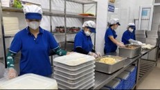 Bếp ăn của Trường tiểu học Nguyễn Tri Phương, phường Hồng Bàng (Hải Phòng) được vận hành theo quy trình một chiều.