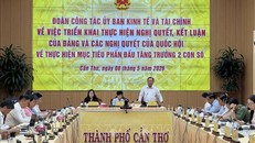 Ông Nguyễn Văn Hòa, Phó Chủ tịch UBND thành phố Cần Thơ, phát biểu tại buổi làm việc.