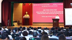 Hội thảo khoa học “Nâng cao năng lực thực thi của bộ máy hành chính trong mô hình chính quyền địa phương hai cấp”.