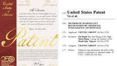 Viettel AI được USPTO cấp bằng sáng chế với phương pháp “Nhận diện khuôn mặt có đeo khẩu trang qua hình ảnh sử dụng công nghệ trí tuệ nhân tạo”