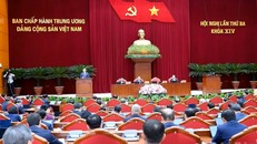 Quang cảnh Hội nghị lần thứ ba Ban Chấp hành Trung ương Đảng Cộng sản Việt Nam khóa XIV.
