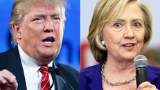 Tỷ phú Donald Trump (trái), ứng viên tổng thống đảng Cộng hòa, và bà Hillary Clinton, ứng viên tổng thống đảng Dân chủ. Ảnh: AP.