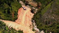 Khu vực công trường nhà máy thủy điện Bắc Nà. Ảnh: Báo Lào Cai.