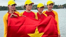 Tuyển nữ rowing Việt Nam giành chiến thắng sáng 11/5. Ảnh: tuoitrethudo.com