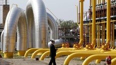 Trạm nén khí khu vực Velke Kapusany, biên giới Slovakia-Ukraine. Ảnh: Reuters