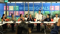 Các nhà làm phim độc lập trẻ tham gia khóa học Sonic Ground. Ảnh: UNESCO